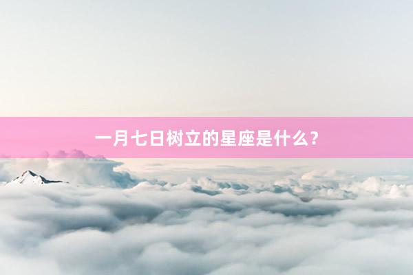 一月七日树立的星座是什么？