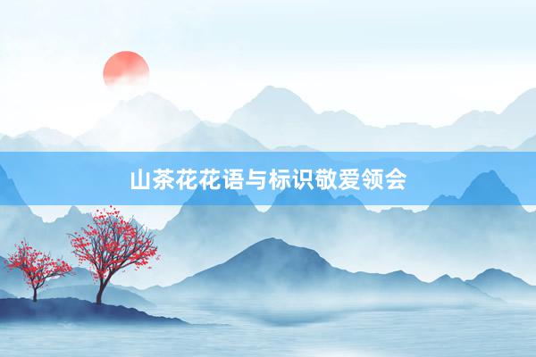山茶花花语与标识敬爱领会